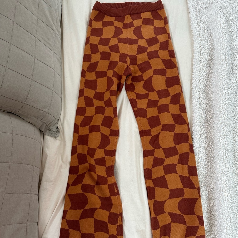 Bailey rose checkered sweater pants